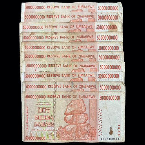 10x zimbabwe billion dollar - zimbabwe, 50