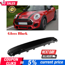 FOR Mini Cooper F55 F56 JCW Front Number Plate Cover Gloss Black 51117337791 UK