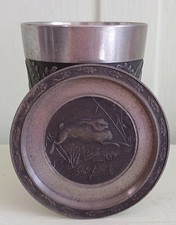 Pewter beaker animal theme - beaker,