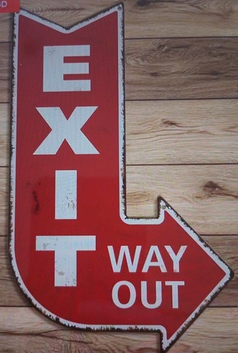 Exit way out red - way,