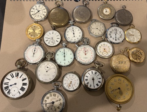 Large pocket watch lot - large,