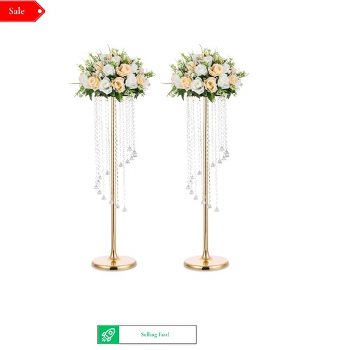 Gold wedding centerpieces - gold,