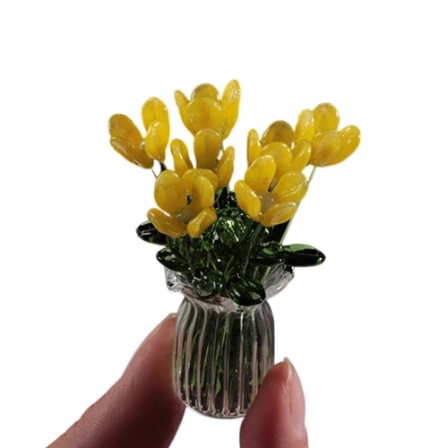 Hand blown glass flowers - hand,