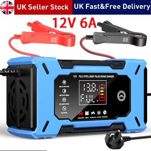 12v car battery charger - 12v, 6a