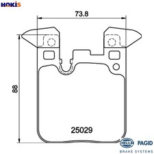 BRAKE PAD SET DISC BRAKE 8DB