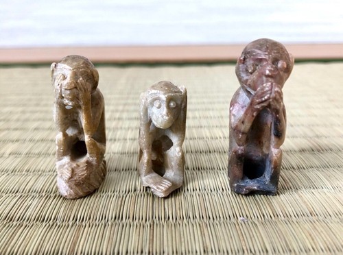Japanese gemstone carved three - gemstone,