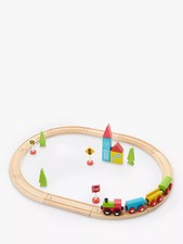 Wooden Train Set 24 Pieces for