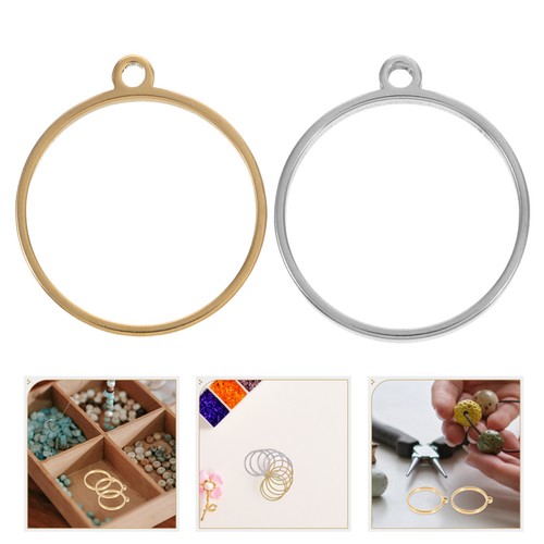 Pcs hollow circular pendant - 10,