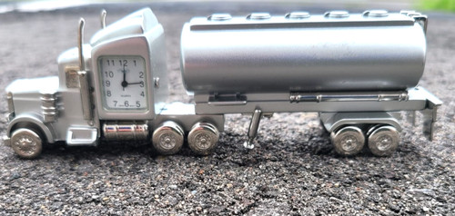 Mini tanker truck - truck, clock