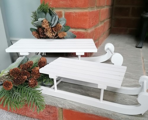 Wooden display sleighs - wooden,