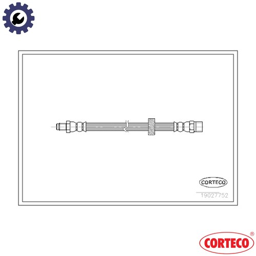 Brake hose 19027752 - hose, for