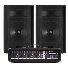 Vonyx SL12 12” Passive Speaker PA System with PDM-C405A Mixer