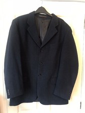 Marks And Spencers Mens Jacket Blazer 40" Indigo Mix Medium 