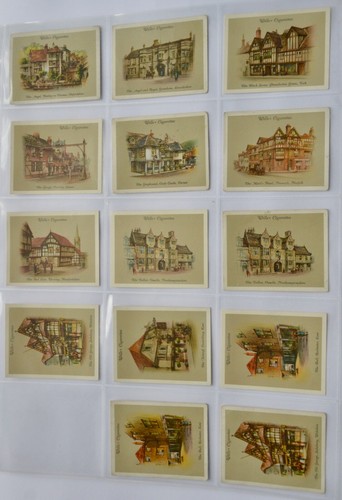 Wills cigarette cards - old, inns