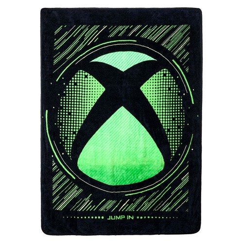 Xbox logo digital fleece throw - digital,