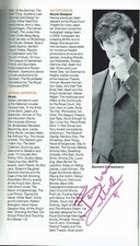 Benedict Cumberbatch Nancy Carroll hand signed Theatre programme