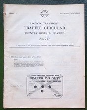 LT Traffic Circular Country Buses 1939 during  World War Two London Transport