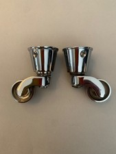 PAIR CHROME VINTAGE OLD