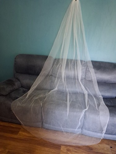Ivory wedding veil - , tier