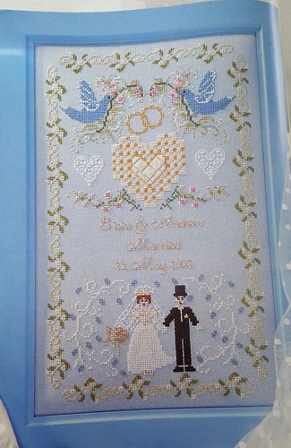 Stunning wedding sampler cross - stunning,
