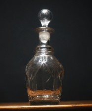 Vintage Clear Glass Decanter