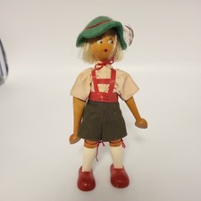 Vintage Wooden Peg Doll Made