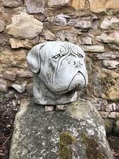 Dogue de bordeaux head stone