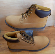 WORK/COMBAT , BOOTS, Sainsburys Tan UK 12 ankle  boots , NWOB never worn ,