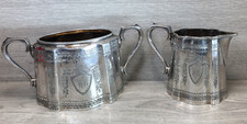 ANTIQUE Silver Plated  Milk