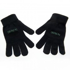 Celtic FC Gloves Knitted Black