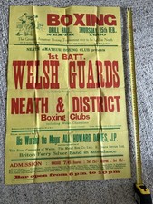 1960 welsh boxing - 1960”s, poster