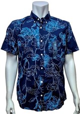 GAP Mens Shirt Blue Batik