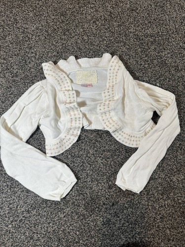 Monsoon girls ivory sequin