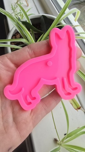 German shepherd silicone mold - german,