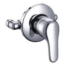 Chrome Exposed Single Lever Manual Thermostatic Shower Mixer Valve