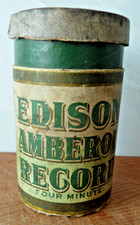 Vintage Edison Amberol 4 Minute Record Phonograph Cylinder Orange NJ USA
