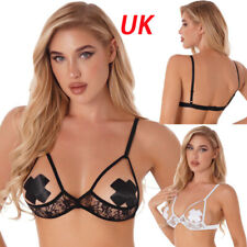 Womens Bra Top Sheer Lace