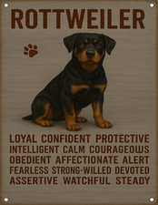Rottweiler Dog Traits Paw Art
