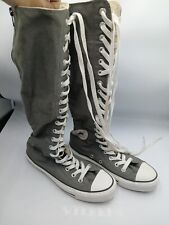 Converse Grey knee high boots Size 5 37.5 Chuck Taylor All Stars 