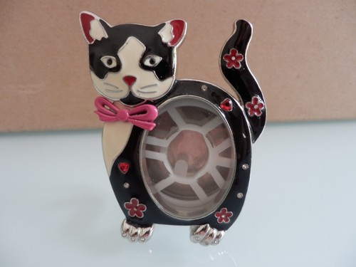Jewelled enamelled cat - jewelled, photo