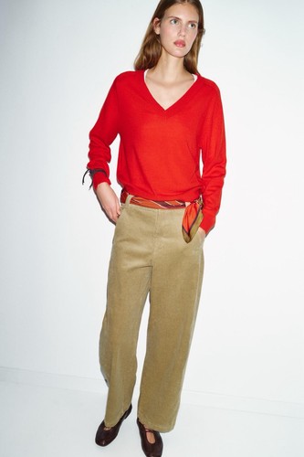 Zara corduroy barrel - barrel, pants