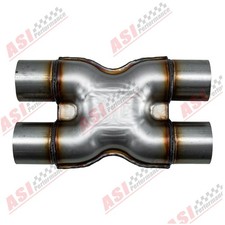 Stainless steel exhaust X-pipe
