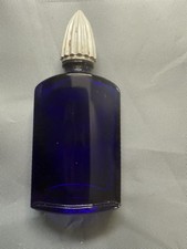 Vintage French Bourjois Blue Cobalt Perfume Bottle