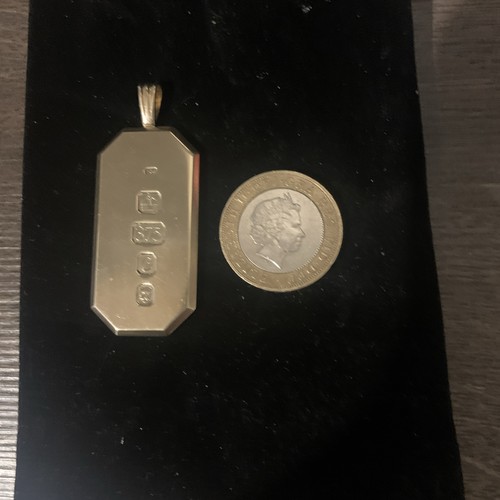 9ct yellow gold ingot - yellow,