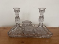 VINTAGE  GLASS DRESSING TABLE