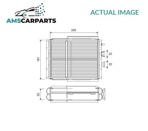 Heater radiator exchanger - radiator,