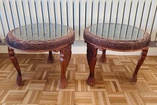 Set of 3 Hand-Carved Indian