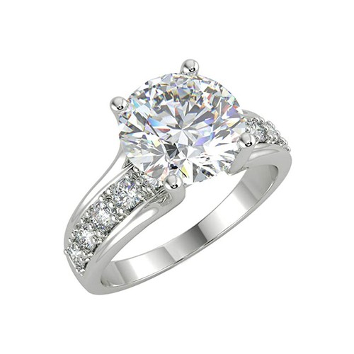 Carat round solitaire - 3,