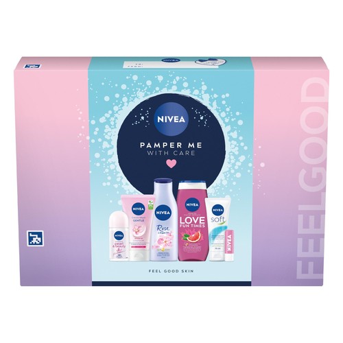 Nivea pamper with - me, care