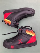 Heelys X Sidewalk Sports Skate Shoes - Black / flame, UK5, very good condition 